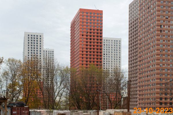 Ход строительства ЖК «Второй Нагатинский» за Октябрь 2023 г., фото №4