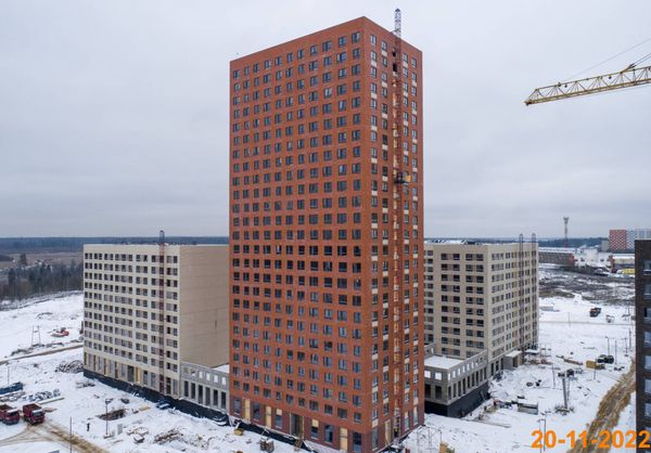Ход строительства ЖК «Зелёный парк» за Ноябрь 2022 г., фото №3