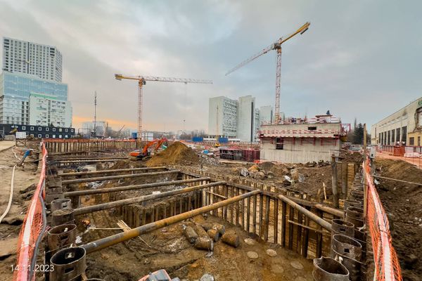 Ход строительства ЖК «Обручева 30» за Ноябрь 2023 г., фото №3