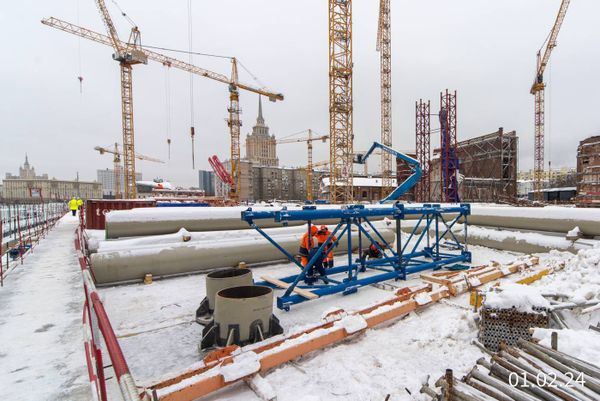 Ход строительства ЖК «Бадаевский» за Февраль 2024 г., фото №3