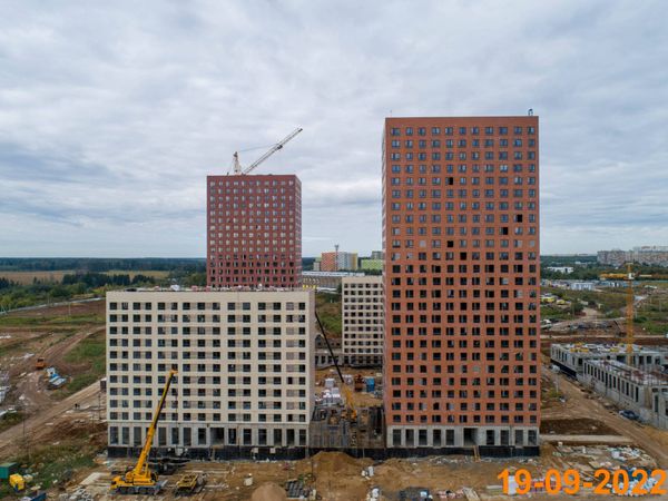 Ход строительства ЖК «Зелёный парк» за Сентябрь 2022 г., фото №3