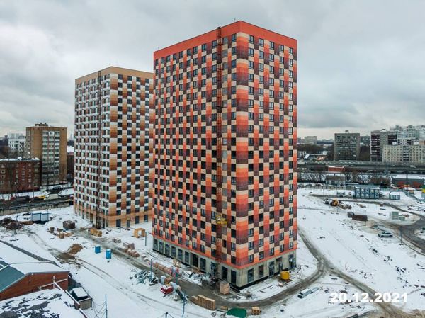 Ход строительства ЖК «Большая Академическая 85» за Декабрь 2021 г., фото №2