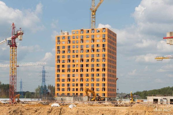 Ход строительства ЖК «Саларьево парк» за Июль 2021 г., фото №5