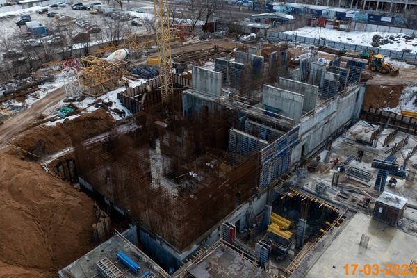 Ход строительства ЖК «Первый Дубровский» за Март 2023 г., фото №4