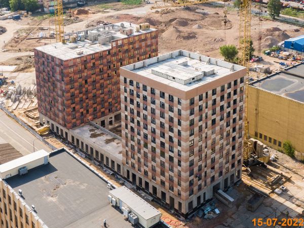 Ход строительства ЖК «Большая Академическая 85» за Июль 2022 г., фото №2