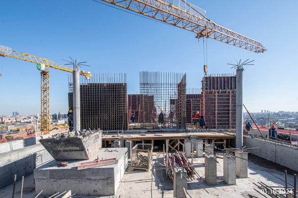 Ход строительства ЖК «Бадаевский» за Октябрь 2024 г., фото №4