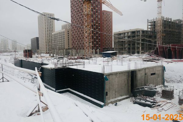 Ход строительства ЖК «Зелёный парк» за Январь 2025 г., фото №3