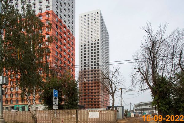 Ход строительства ЖК «Второй Нагатинский» за Сентябрь 2022 г., фото №4