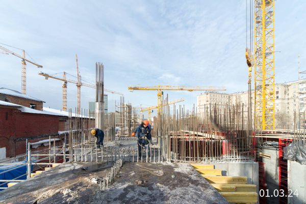 Ход строительства ЖК «Бадаевский» за Март 2024 г., фото №2