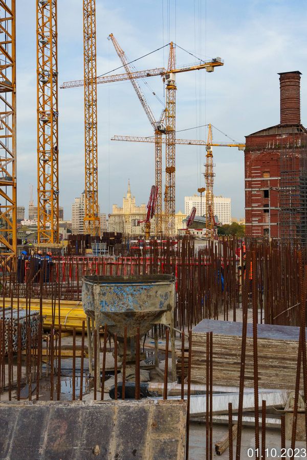 Ход строительства ЖК «Бадаевский» за Октябрь 2023 г., фото №4