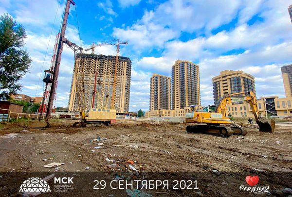 Ход строительства ЖК «Сердце Ростова 2» за Октябрь 2021 г., фото №2