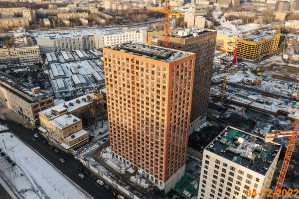 Ход строительства ЖК «Барклая 6» за Декабрь 2022 г., фото №2