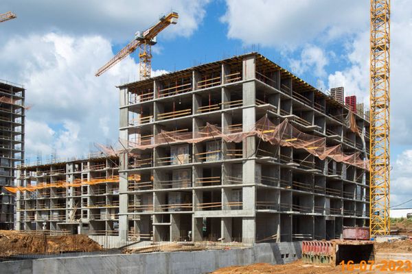 Ход строительства ЖК «Саларьево парк» за Июль 2023 г., фото №2
