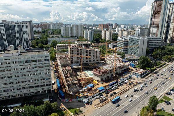 Ход строительства ЖК «Обручева 30» за Август 2024 г., фото №2