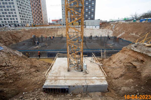 Ход строительства ЖК «Кавказский бульвар 51» за Апрель 2023 г., фото №3