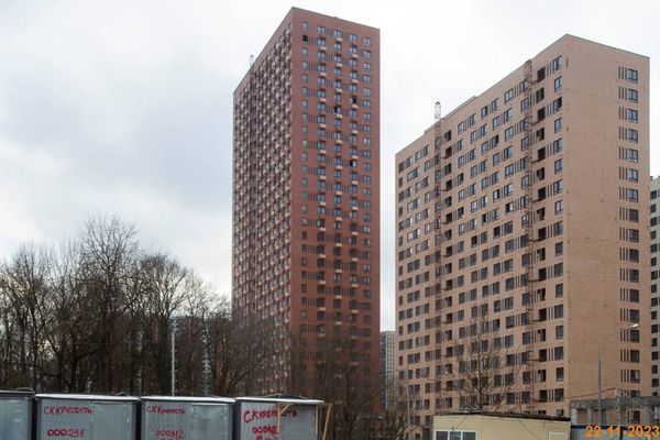 Ход строительства ЖК «Митинский лес» за Ноябрь 2023 г., фото №2