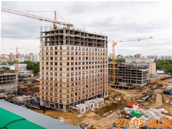 Ход строительства ЖК «Кронштадтский 9» за Май 2022 г., фото №3