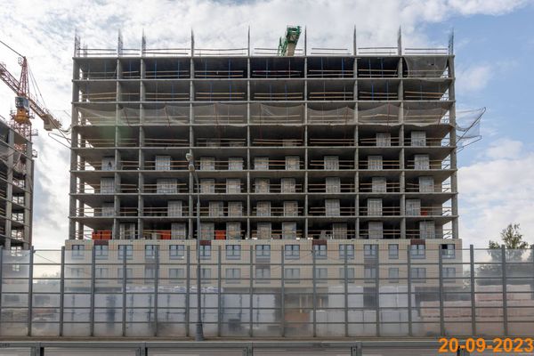 Ход строительства ЖК «Юнино» за Сентябрь 2023 г., фото №4