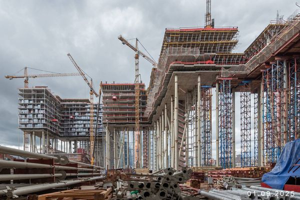 Ход строительства ЖК «Бадаевский» за Сентябрь 2025 г., фото №4
