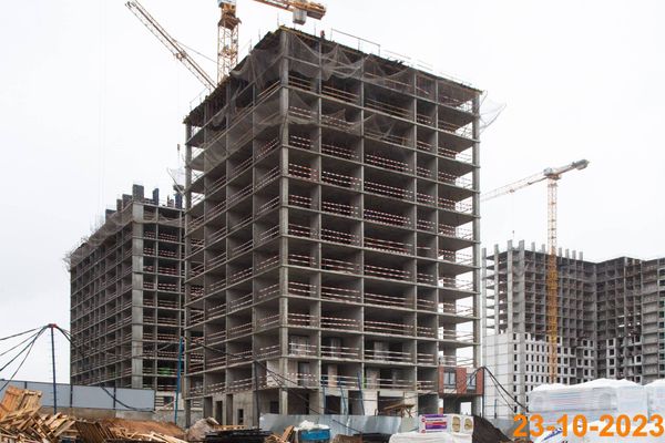 Ход строительства ЖК «Кавказский бульвар 51» за Октябрь 2023 г., фото №2