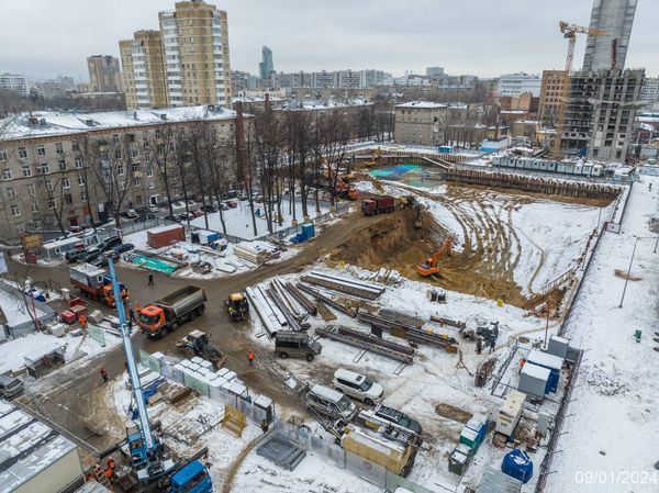 Ход строительства ЖК «Семеновский парк 2» за Январь 2024 г., фото №2