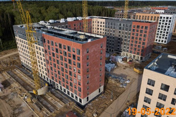 Ход строительства ЖК «Середневский лес» за Май 2022 г., фото №5