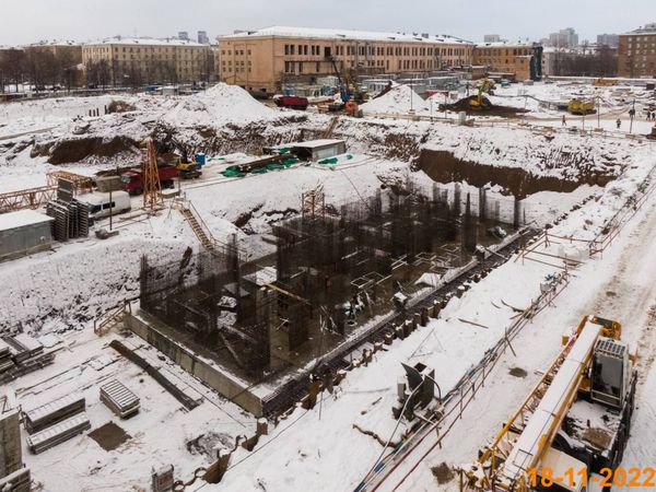 Ход строительства ЖК «Руставели 14» за Ноябрь 2022 г., фото №4