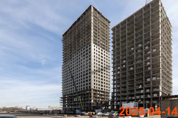Ход строительства ЖК «2-й Иртышский» за Апрель 2025 г., фото №2