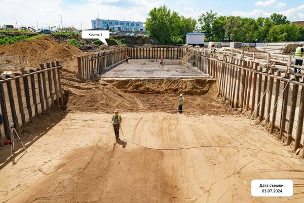 Ход строительства ЖК «Квартал на воде» за Июль 2024 г., фото №2