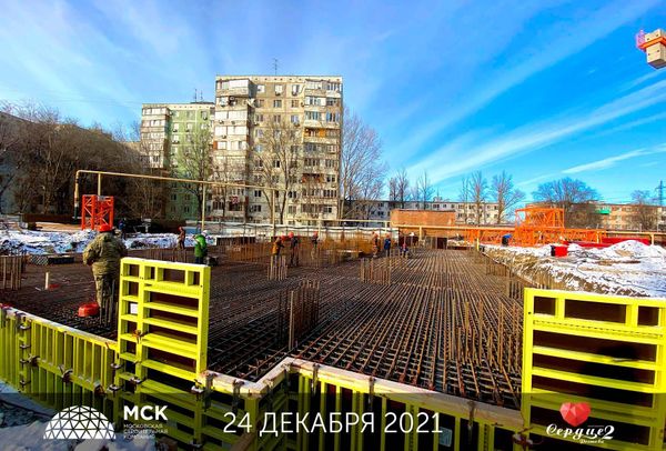 Ход строительства ЖК «Сердце Ростова 2» за Январь 2022 г., фото №2