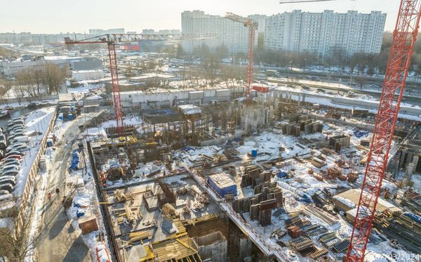 Ход строительства ЖК «Варшавские ворота» за Март 2024 г., фото №5