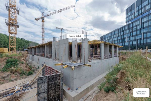 Ход строительства ЖК «Тропарево Парк» за Август 2021 г., фото №4