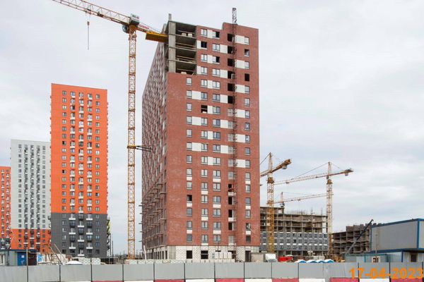 Ход строительства ЖК «Саларьево парк» за Апрель 2023 г., фото №4