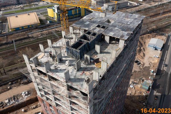 Ход строительства ЖК «Перовское 2» за Апрель 2023 г., фото №4