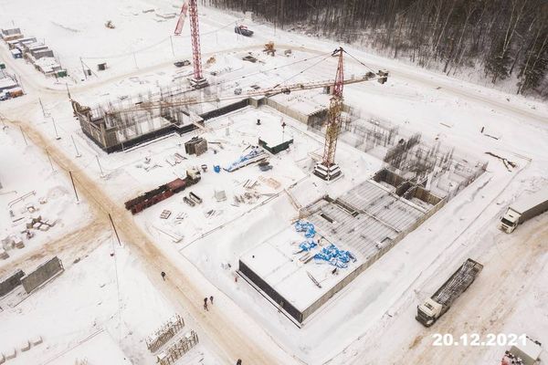 Ход строительства ЖК «Середневский лес» за Декабрь 2021 г., фото №2