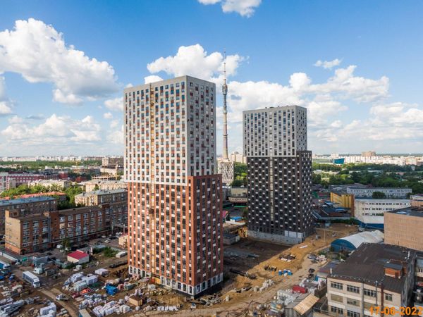 Ход строительства ЖК «Руставели 14» за Июнь 2022 г., фото №2