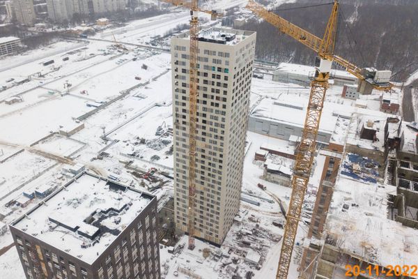 Ход строительства ЖК «Кавказский бульвар 51» за Ноябрь 2022 г., фото №3