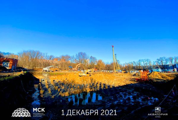 Ход строительства ЖК «Акватория» за Декабрь 2021 г., фото №2