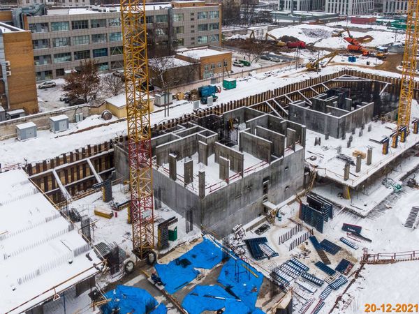 Ход строительства ЖК «Кронштадтский 9» за Декабрь 2021 г., фото №3
