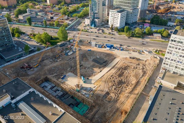 Ход строительства ЖК «Обручева 30» за Май 2023 г., фото №2
