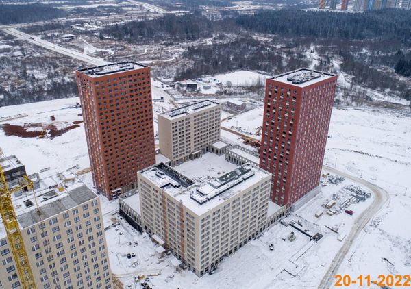 Ход строительства ЖК «Зелёный парк» за Ноябрь 2022 г., фото №5