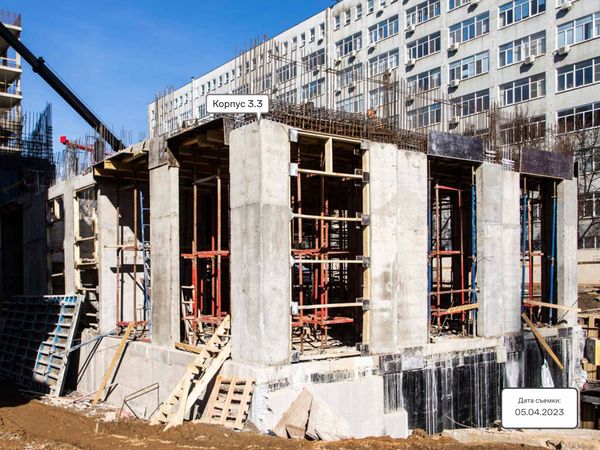 Ход строительства ЖК «Верейская 41» за Апрель 2023 г., фото №3