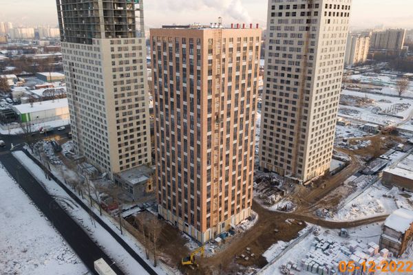 Ход строительства ЖК «Кавказский бульвар 51» за Декабрь 2022 г., фото №4
