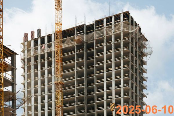 Ход строительства ЖК «Зелёный парк» за Июнь 2025 г., фото №4