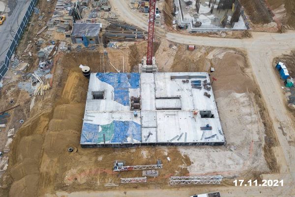 Ход строительства ЖК «Саларьево парк» за Ноябрь 2021 г., фото №2