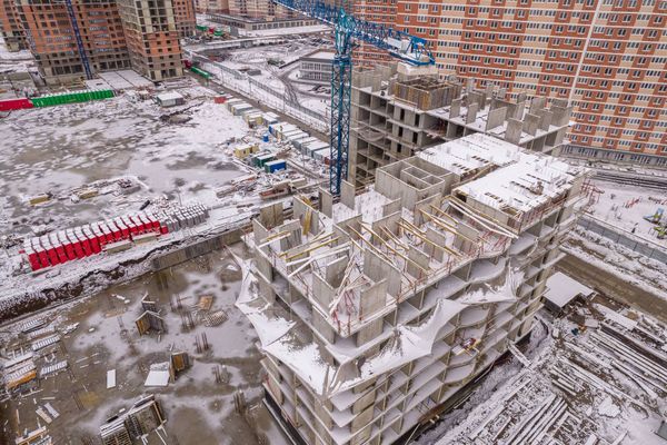 Ход строительства ЖК «Самолёт» за Январь 2022 г., фото №5