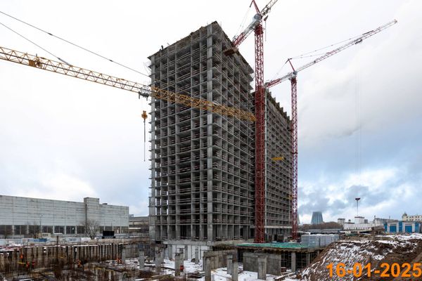 Ход строительства ЖК «2-й Иртышский» за Январь 2025 г., фото №5