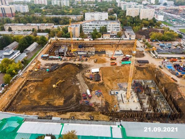 Ход строительства ЖК «Кронштадтский 9» за Сентябрь 2021 г., фото №2