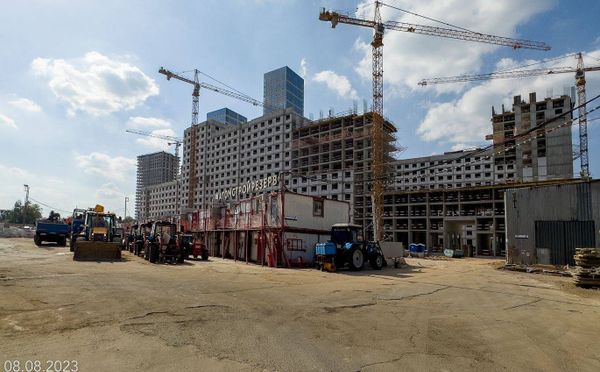 Ход строительства ЖК «Дмитровское небо» за Август 2023 г., фото №2