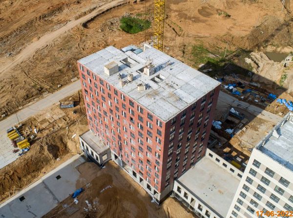 Ход строительства ЖК «Зелёный парк» за Июнь 2022 г., фото №4